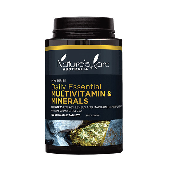 Nature's Care Australia Daily Essential Multivitamin & Minerals 120 Chewable Tablets